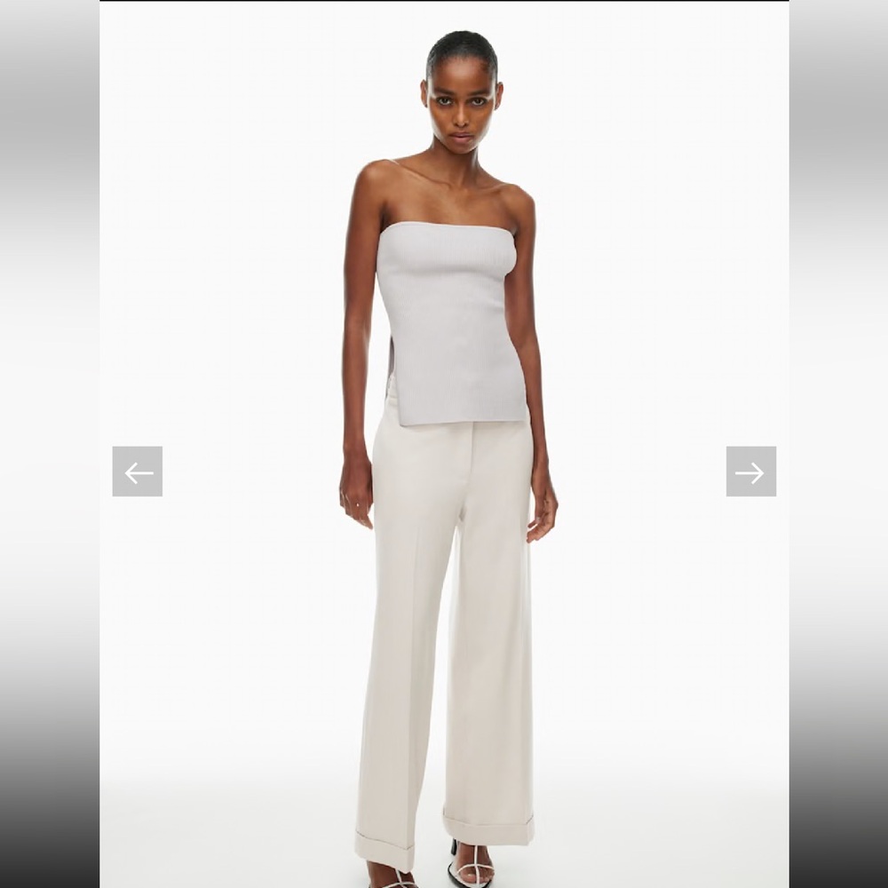 Aritzia Babaton Sculpt Knit Savvy Tube Top - Iced Lavender